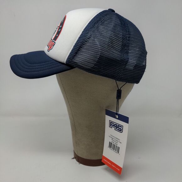 Functional 45 Men's Snapback Mesh Back Hat Blue White Size OS - Picture 4 of 12